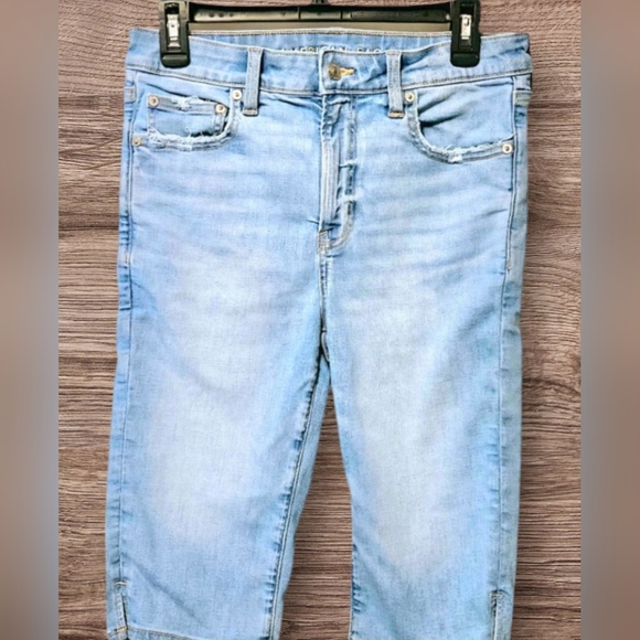 American Eagle Next Level High Waisted Capri Jeans - Picture 1 of 4